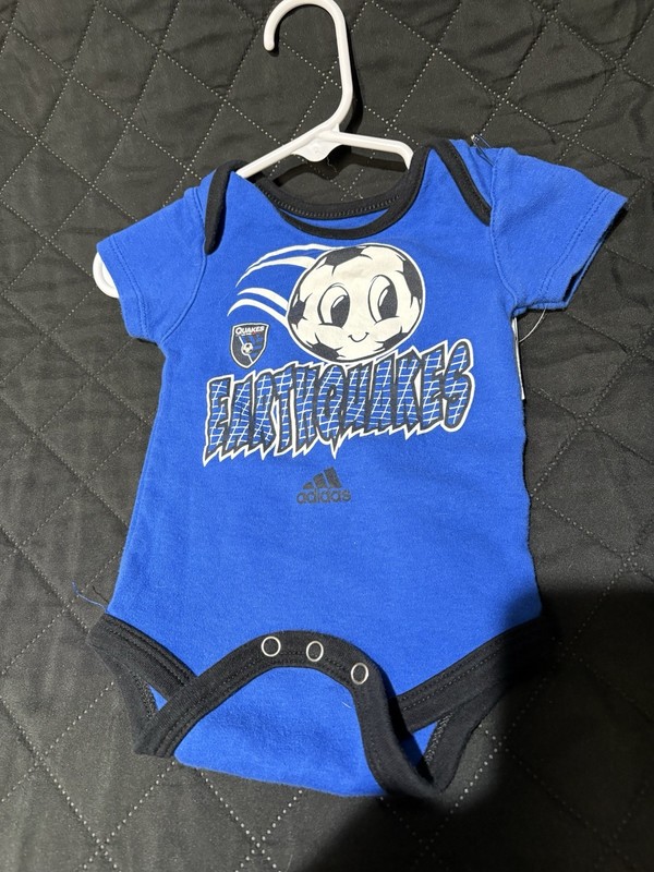 Adidas San Jose Earthquakes 6-9M Bodysuit Pajamas
