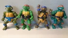 4  Vintage 1988 Teenage Mutant Ninja Turtles Playmates Action Figures  Lot # 2