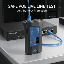 Network Cable Tester RJ45 RJ11 PoE Ethernet Wire Tracker Lan Line Test Tool