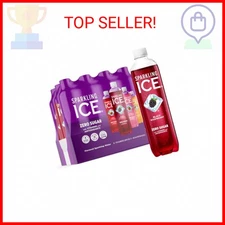 Sparkling Ice Purple Variety Pack, Flavored Water, Zero Sugar, with Vitamins and