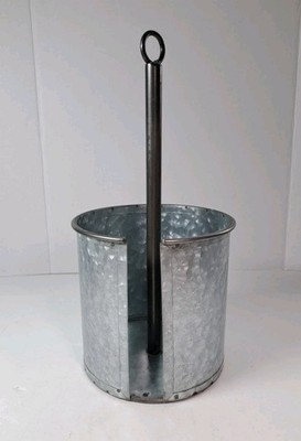 Rustic Farmhouse Style Galvanized Metal Paper Towel Holder