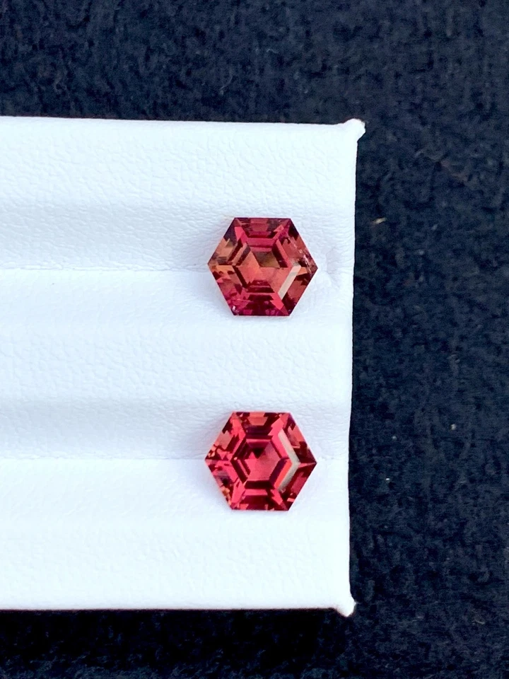 Pink Tourmaline Faceted 2.90 ct - Earrings Matching Stones - Image 2 of 4