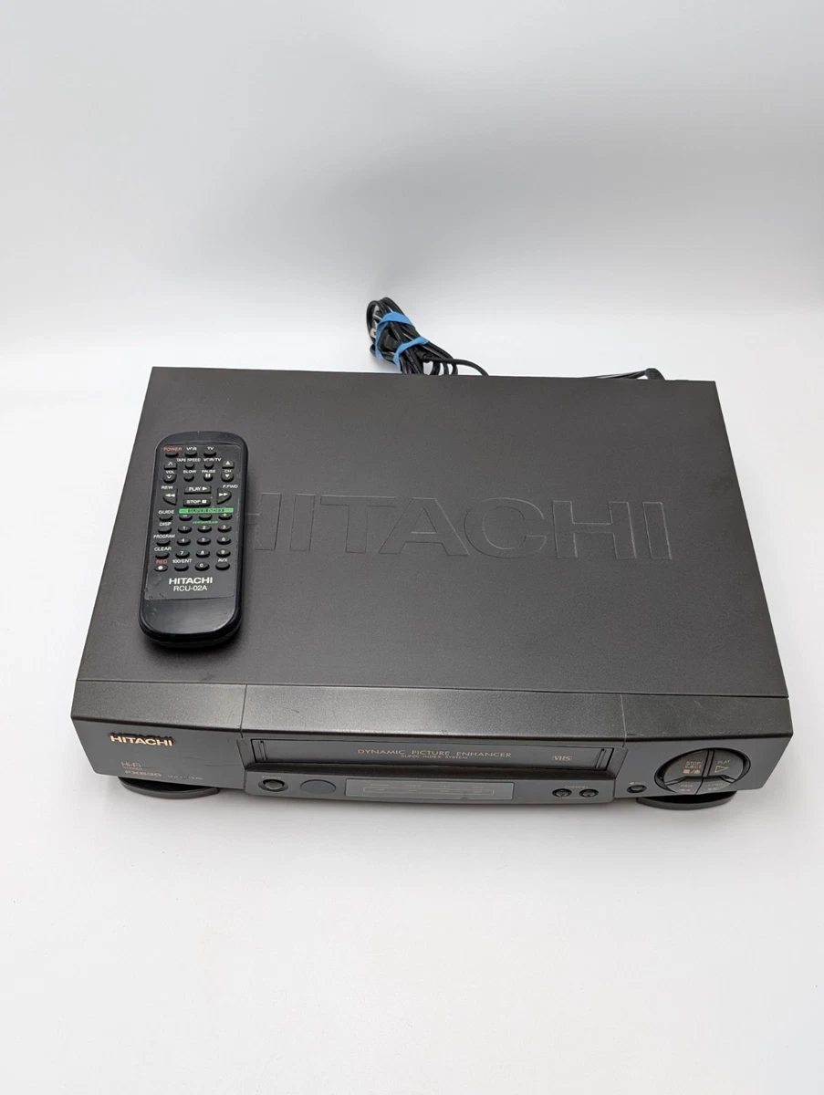 Magnétoscope Hitachi VT-F362ELN – VHS – Avec Télécommande – Bon état De Fonctionnement