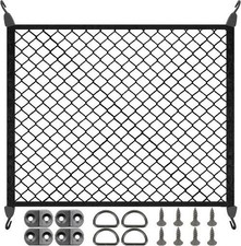 Elastic Cargo Net for SUV, Net Stretchable 31.2" x 24" Stretch to 62.4" x 48", R
