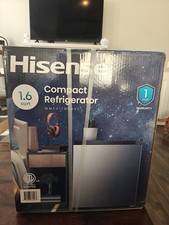 Hisense 1.6 Cu Ft Mini Fridge, Silver Single Door (WMS017M6XVE) UNOPENED NEW
