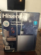 Hisense 1.6 Cu Ft Mini Fridge, Silver Single Door (WMS017M6XVE) UNOPENED NEW