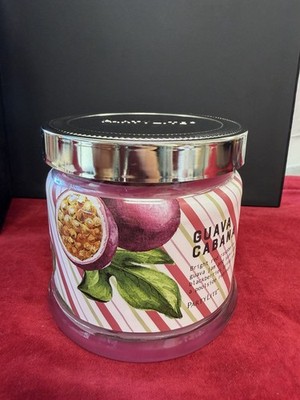 PartyLite Guava Cabana Scented Jar Candle 13.2 oz 375g New in Box