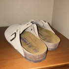 Birkenstock Men’s White Suede Slip-On Sandals Soft Footbed EU45 US12 — photo 3