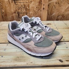 Saucony Shadow 6000 Mens 7 Running Shoes S70441-56 Beige Gray Green Sneakers