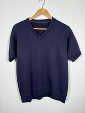 70s vintage sweatshirt short sleeve V neck faded crew neck true vtg soft