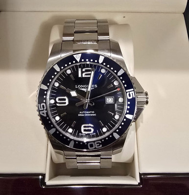 Longines HydroConquest Auto Diver 44mm 300m Blue Dial Box