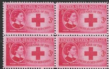 T&G STAMPS - CLARA BARTON - 77 YEARS OLD US STAMPS