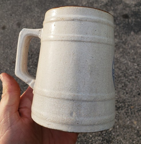 Taza de gres jarabe de malta estrella dorada de la era de la prohibición cervecería publicidad - Imagen 6 de 9