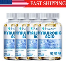 1-4 Packs Hyaluronic Acid Capsules 850mg - Healthy Joints Help Reduce Wrinkles
