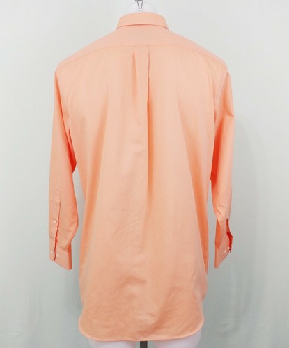 Stafford Men Shirt, Size 16,32/33, Orange, 60% Cotton, 40% Polyester - Picture 2 of 4