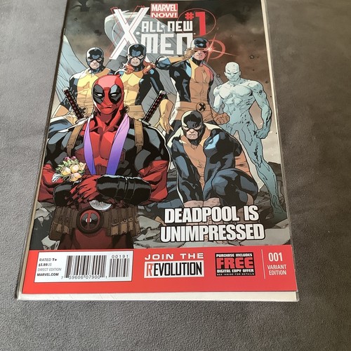 All-New X-Men #1 Deadpool Unimpressed Variant (Marvel, 2013) - Picture 5 of 8