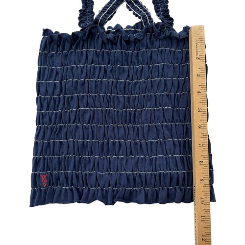 Ralph Lauren Girl’s Size Medium 8-10, Navy White Striped Smocked Cotton Tank Top - Picture 7 of 15