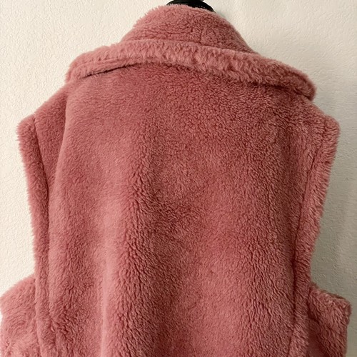 MaxMara Gettata Teddy Vest Coat Alpaca Fur Double Breasted Pink Barbiecore $2890 - Picture 11 of 17