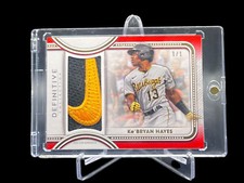 2022 Topps Definitive Collection Ke'Bryan Hayes Jumbo Relic Red ONE OF ONE