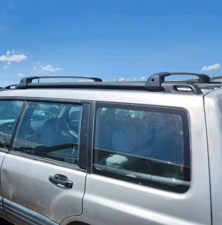 Juego de rieles de techo Subaru Forester 1998-2002 (2) OEM rieles de portaequipajes izquierdo y derecho Foto 3 de 4