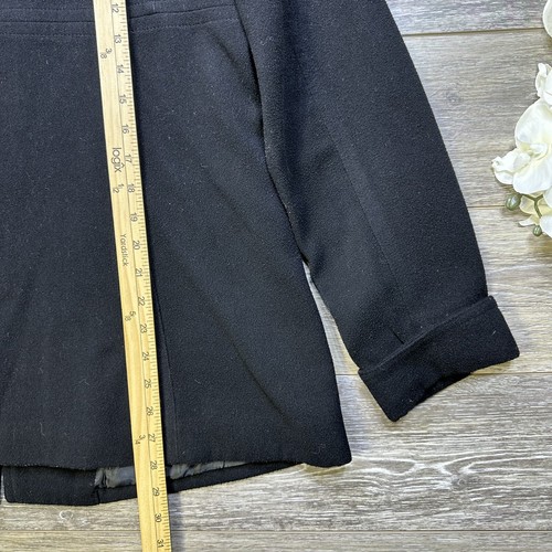 Target Coat Size 10 Women’s Black Single Breasted Peacoat Jacket - Picture 8 of 15