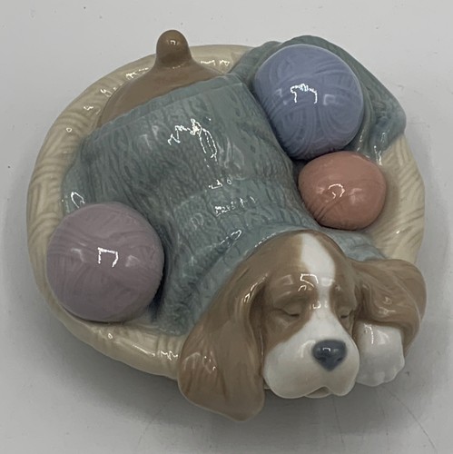 Lladro NAO 5”x4.75”x2.75” Cocker Spaniel & Yarn Figurine Handmade in Spain - Picture 21 of 24