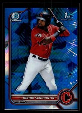 Junior Sanquintin 2022 Bowman Chrome Sapphire Edition Card #BCP-80