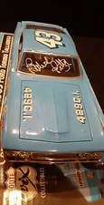 Richard Petty Signed 1969 Ford Torino Talladega 1/24 Wix "100th Win " JSA COA 