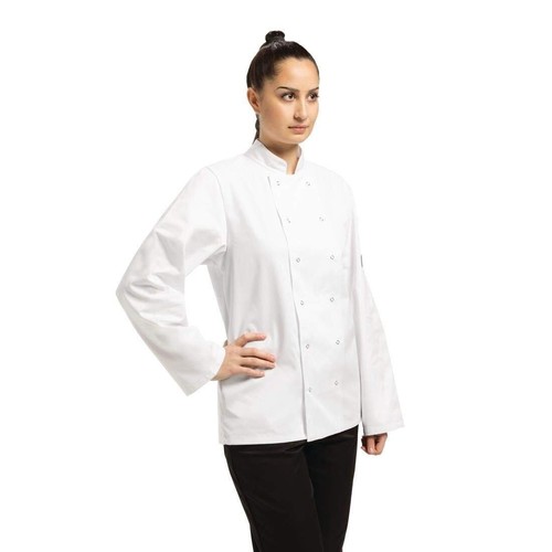 Whites Vegas A134-M Unisex Chefs Jacket Long Sleeve Chest Size 40-42" /102-107cm - Picture 2 of 5
