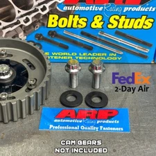 ARP Stainless Cam Gear Bolts and Black Washers for Honda Acura B Series VTEC 12p