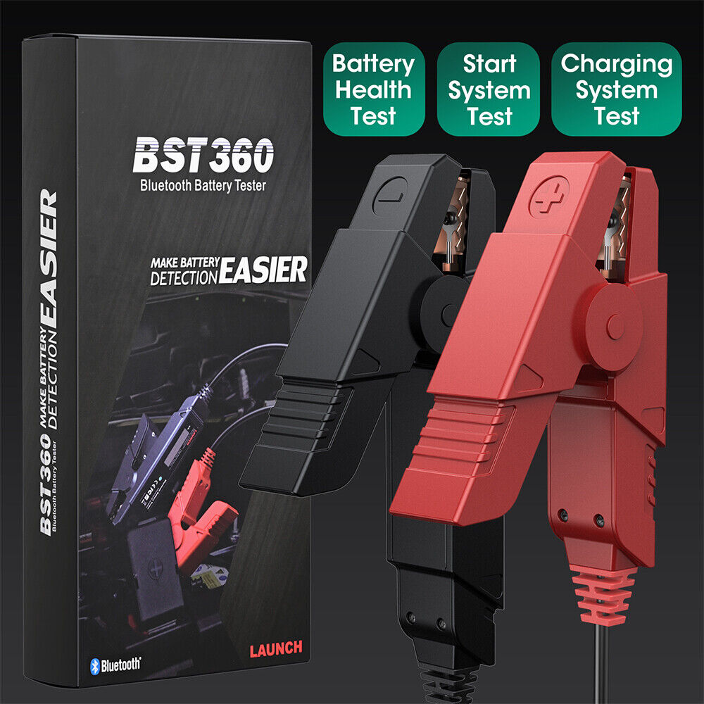 LAUNCH BST-360 Bluetooth Battery Test Clip Analyzer 6V 12V 2000CCA Adnroid IOS
