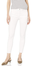 Ella Moss Women's Jeans High Rise Slim Straight Ankle White Size Varity