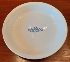 Vintage Corning Ware Pie Dish, P-309, 9" × 1.25" Blue Cornflower, No Chips Dings
