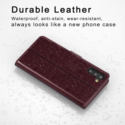 For Samsung Galaxy Note10/Note10+ Flip Wallet Leather Case Cover Glass Protector - Picture 12 of 33