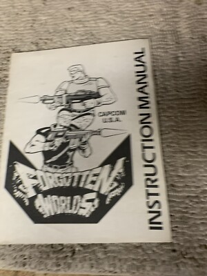 Pages Loose Original Forgotten Worlds  Capcom Arcade video game Manual
