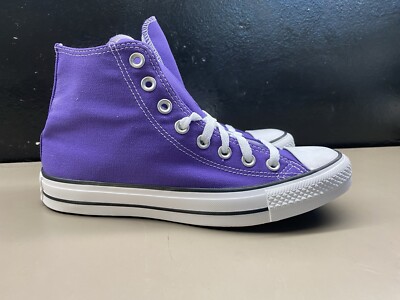 New Unisex Converse All Star Hi Top Electric Purple 137833F Size Men 8/Women 10