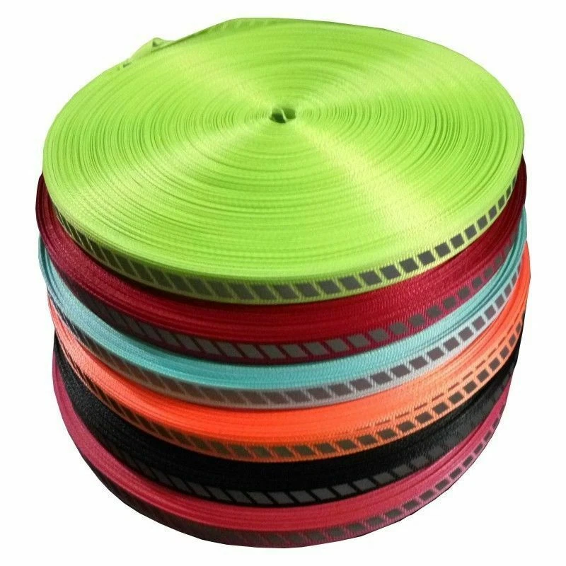 Reflective Tape Strip Webbing Highlight Sew-On Trim Fabric DIY Safety Warning - Image 3 of 4