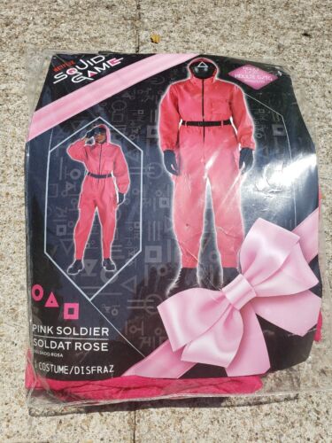 Netflix Squid Game rosa Erwachsene Soldat Kostüm L/XL offiziell