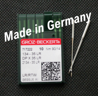Groz Beckert Nähmaschinennadel Ledernadeln System 134-35 LR Nadelstärke 90/14