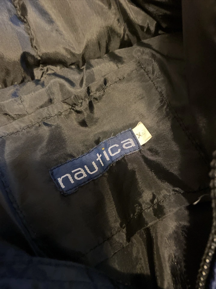 Chaqueta acolchada Nautica Competition juvenil XS vintage? Relleno de plumón de ganso de nailon Foto 2 de 4