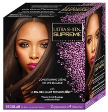 Ultra Sheen Supreme Conditioning Creme No Lye Relaxer with Ultra Brilliant 1 pc 