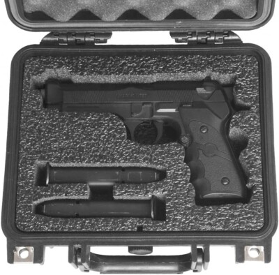 357マグナム　ベレッタ92FS　ケース付き Hard Shell Travel Case Fit Beretta 92FS Pistol Magazines