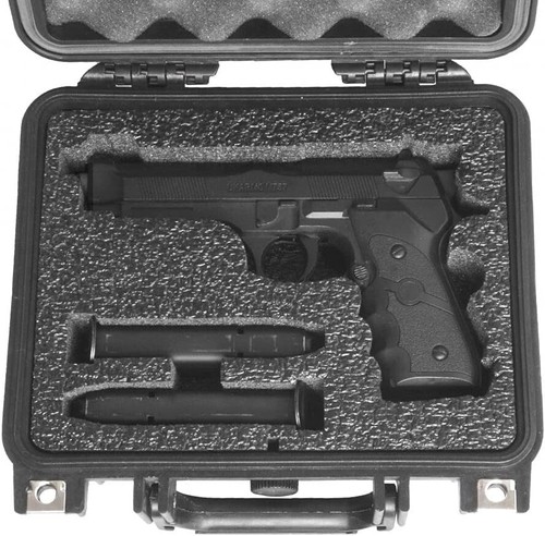 Estuche de viaje rígido apto para cargadores de pistola Beretta 92FS caja fuerte impermeable para pistola - Imagen 2 de 5