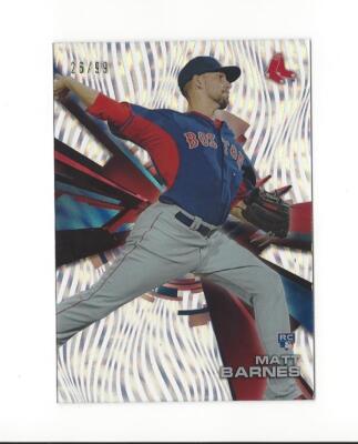 2015 Topps High Tek Confetti Diffractor #HTMBS Matt Barnes Rookie Red Sox /99 