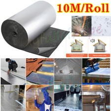 10M Self-adhesive Foil Foam Insulation Roll for.Floors/Roofs/Garage Doors/Camper
