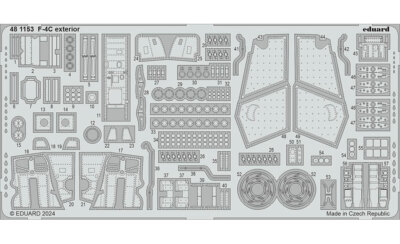 Eduard 1/48 F-4C Phantom II Exterior Detail Parts for Hobby 2000/Academy kits