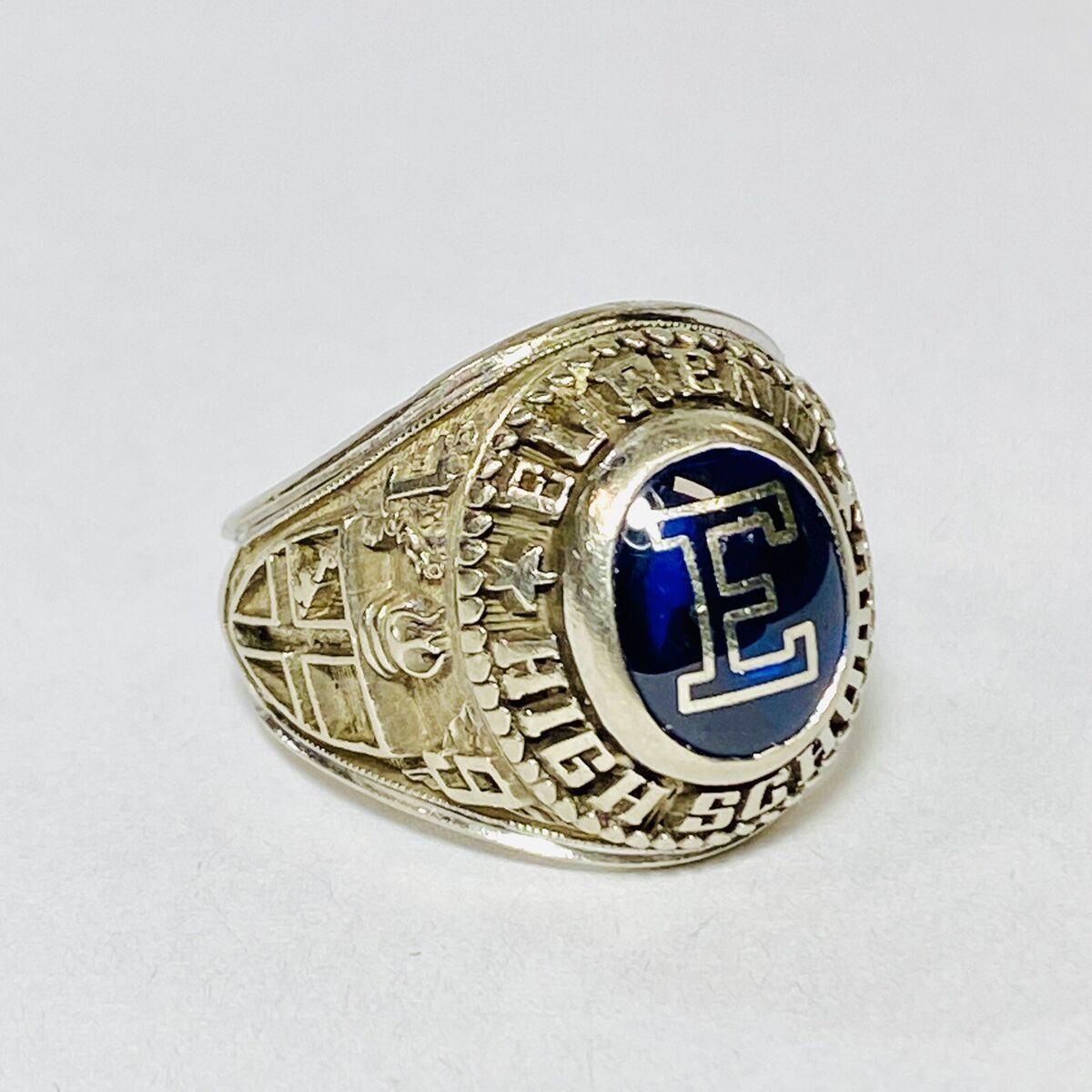 1969 El Reno High School OK John Roberts 10K White Gold Size 1969 El Reno High School OK John Roberts 10K White Gold Size
