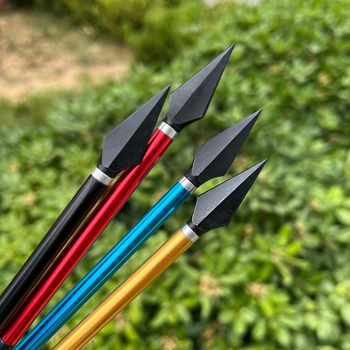 Mini flechas de aluminio de 6,7" pernos de arco de tiro con arco punta de flecha atornillable tiro caza - Imagen 3 de 15