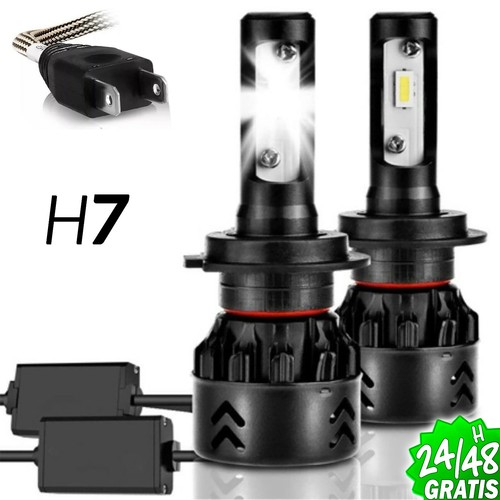 2x Bombillas H7 H4 H1 Kit Conversion C6 COB LED 30W Blanco Alta Potencia 6000K - Picture 13 of 14