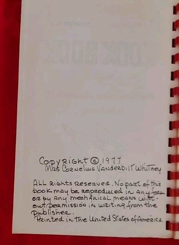 Glorious Goober Cook Book Mrs. Cornelius Vanderbilt Whitney Spiral Bound 1977 - Picture 4 of 8